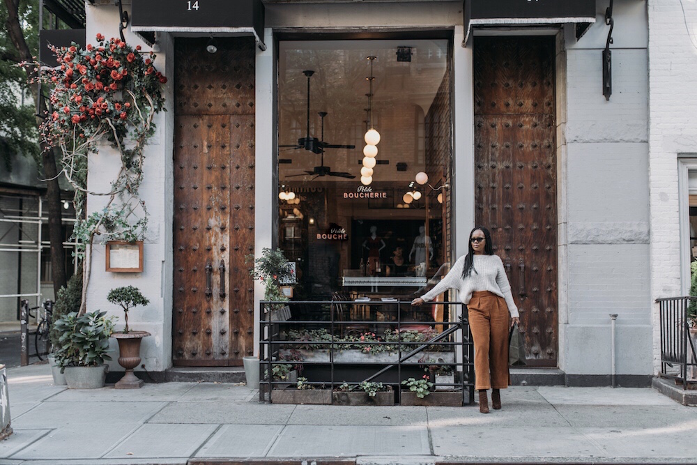Fall Outfits, Beautiful NYC Streets, Sweaters, Corduroy Culottes, Beautiful Doors